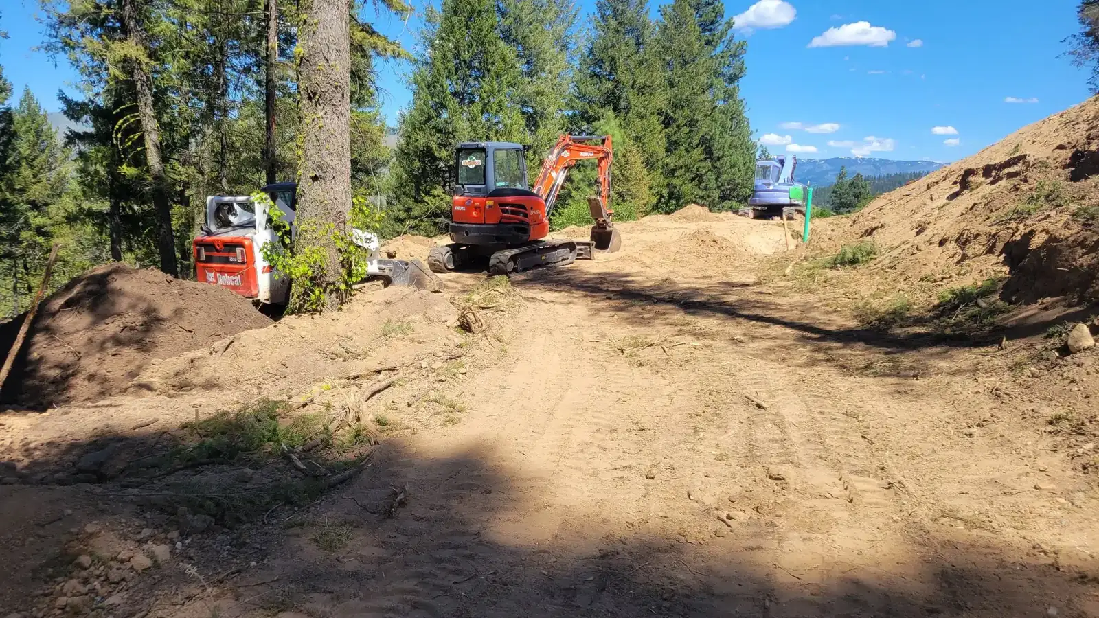 Completed excavation project by Shamrock Construction near Boise, Idaho