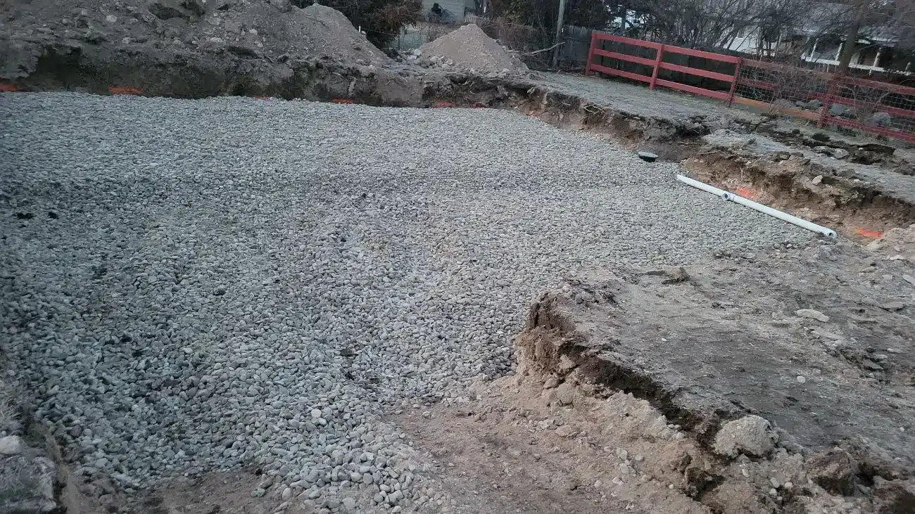 Drain field installation in progress in Southwest Idaho